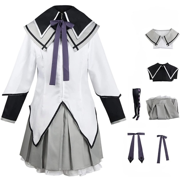 PUELLA MAGI MADOKA MAGICA ANIME COSPLAY, Uniform Costume, Sz L, Full Set Lijian - Picture 2 of 7